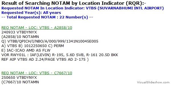 NOTAM By Location